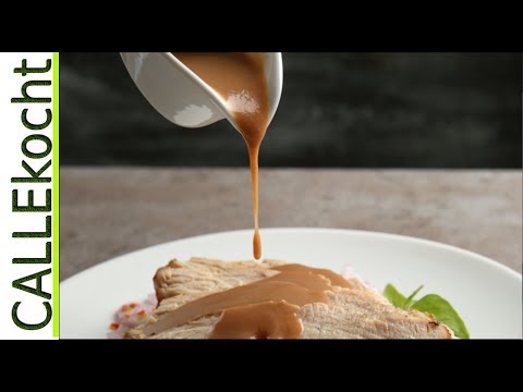 Bratensoße mit Bier und Honig zubereiten. Selber machen - Rezept