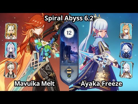 C0 Mavuika Melt & C0 Ayaka Freeze - Spiral Abyss Floor 12 Genshin Impact 6.2