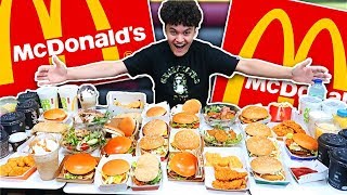 My 15 Year Old Brother Ate The Entire McDonald's Menu in 10 Minutes