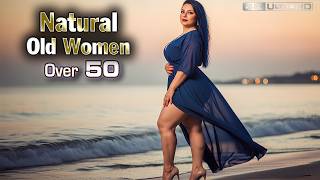 Natural Older Women Over 50 - Layered Chiffon Cake Dress | Perfect for Older Women