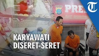 Video Detik-detik Perampokan Minimarket, Karyawati Diseret hingga Diminta Buka Baju
