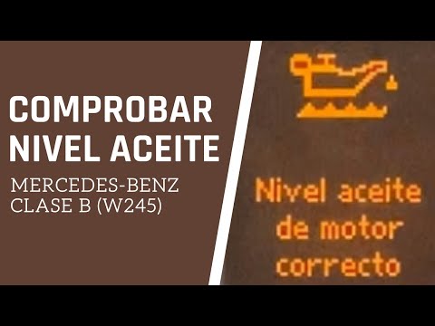 COMPROBAR NIVEL ACEITE – Mercedes-Benz Clase B (ORDENADOR A BORDO)