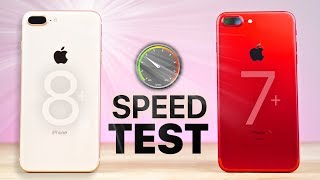 Apple iPhone 8 Plus vs Apple iPhone 7 Plus SPEED Test!