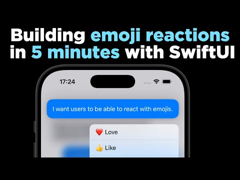 Building emoji reactions in 5 minutes with SwiftUI (iOS tutorial) thumbnail
