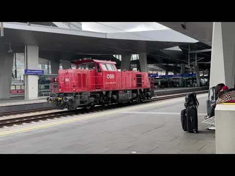Wien Hauptbahnhof / BR 2070 075  auf Verschub/Rangierfahrt / So. 20.02.2022