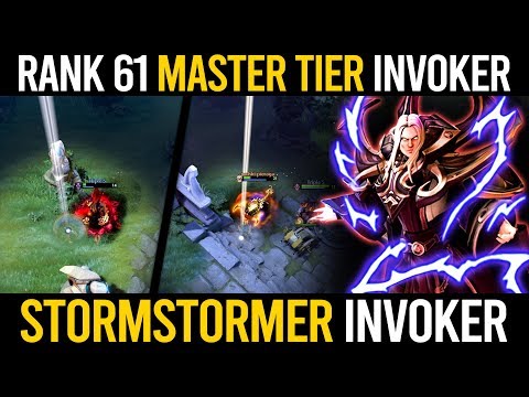 AMAZING MASTER TIER INVOKER by RANK 61 STORMSTORMER - EPIC SUNSTRIKES | Dota 2 Invoker