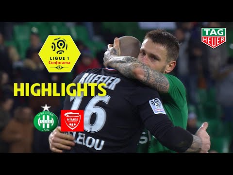 AS Saint-Etienne - Nîmes Olympique ( 2-1 ) - Highlights - (ASSE - NIMES) / 2019-20