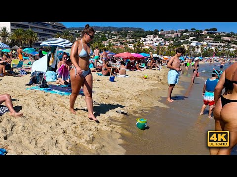 Mediterranean Beach Walk 🇫🇷☀️ | French Riviera | 4K 60FPS | Peaceful SEA Sounds