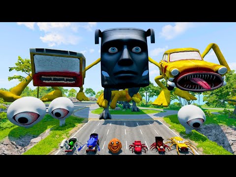ALL MONSTERS Big & Small Cars with NEW RENG RENG BUS EATER & CAR EATER & BUS EATER – BeamNG Drive
