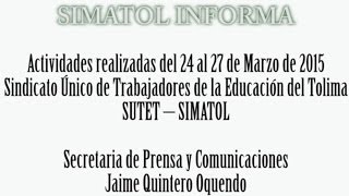 Simatol Informa Marzo 24 a 27 de 2015