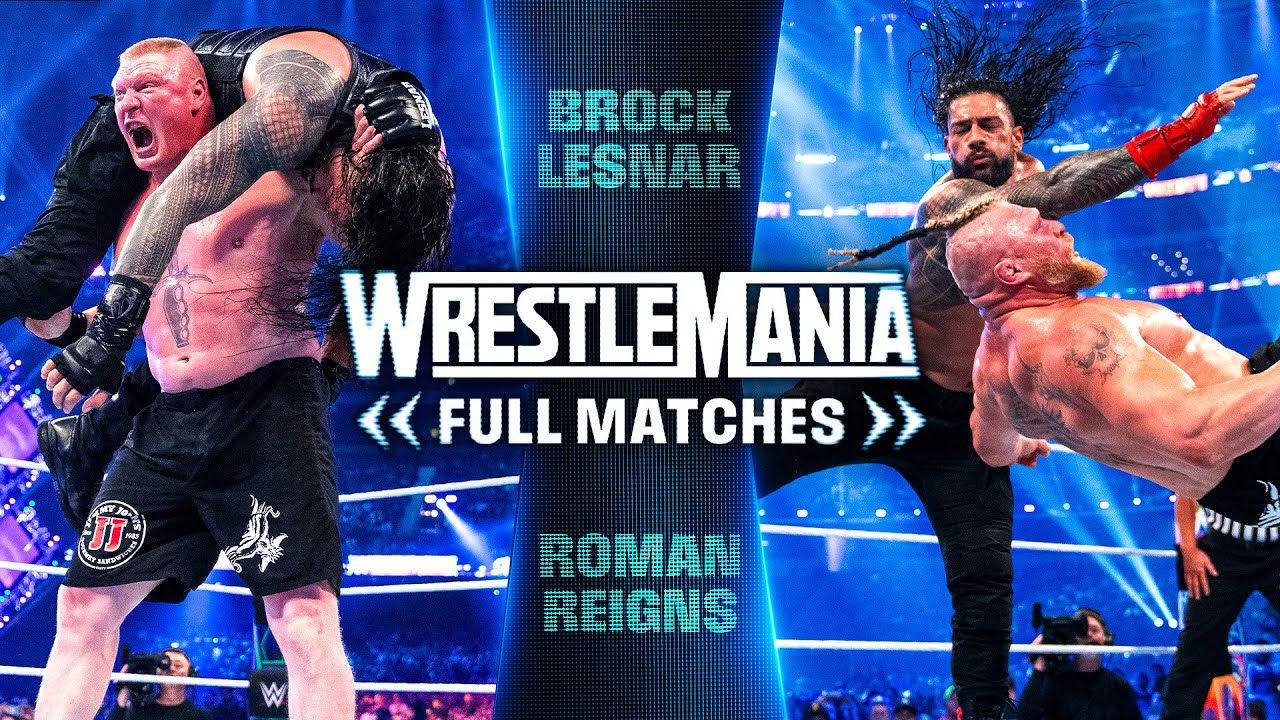 FULL WRESTLEMANIA MATCHES: Roman Reigns vs. Brock Lesnar: WrestleMania 31, 34 & 38