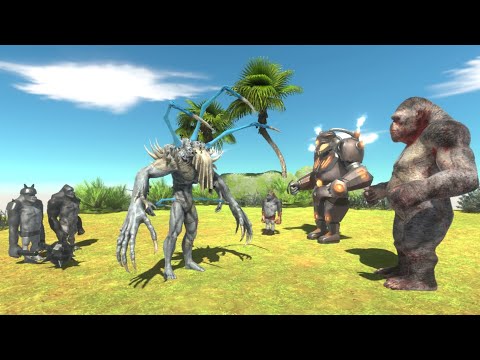 SCOURGE vs. MUTANT PRIMATES  - Animal Revolt Battle Simulator