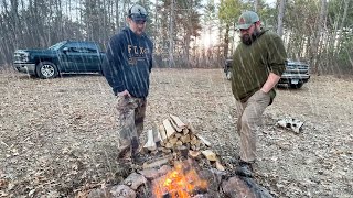Rain Storm Truck Camping in Woods