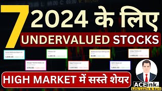 7 Under-valued Stocks for 2024 | best undervalued stocks to buy now | Aceink
