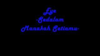 Download lagu Eye-Sedalam Manakah Setiamu mp3 Download lagu Eye-Sedalam Manakah Setiamu mp3