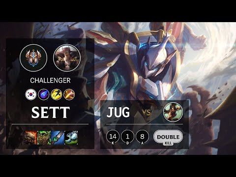 Sett Jungle vs Nidalee - KR Challenger Patch 10.15