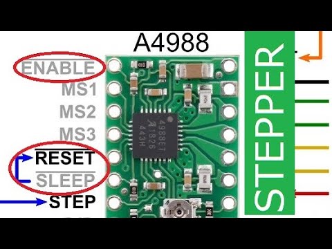 ✅Драйвер A4988 Как использовать ENABLE, SLEEP и RESET
