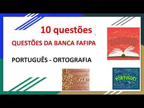 10 Questões  de concurso da banca Fafipa -Português - Ortografia #3