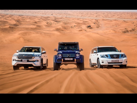 DRAG RACE | Mercedes-Benz G500 4×4² Vs. Toyota Land Cruiser Vs. Nissan Patrol DRAG RACE | Mercedes-Benz G500 4×4² Vs. Toyota Land Cruiser Vs. Nissan Patrol