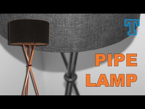 Homemade  | Modern Copper Pipe Floor Lamp