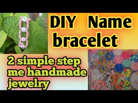 DIY beaded  bracelet || 2 simple step me handmade bracelet bnana|| how to make jewelry|| #tutorials