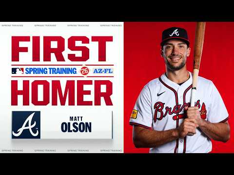 Matt Olson LEAVES THE STADIUM for his first Spring Training home run! 😱⚾️