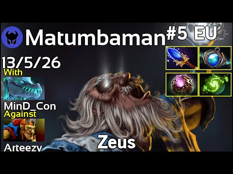 Matumbaman [CHAOS] plays Zeus!!! Dota 2 7.22