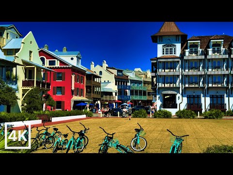 30A, Rosemary Beach Walking Tour, 4K