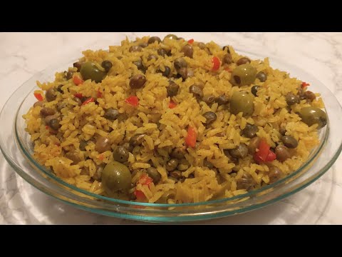 COMO HACER ARROZ CON GUANDULES / MORODE GUANDULES DOMINICANO! | SHOP LISTA!