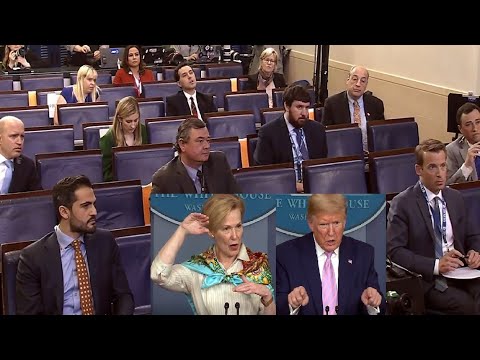 Trump & team on 4/4/2020 held a press briefing & talked to reporters about coronavirus