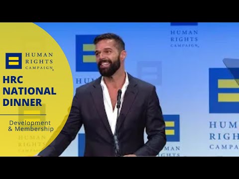 Ricky Martin at the 23rd Annual HRC National Dinner 2019