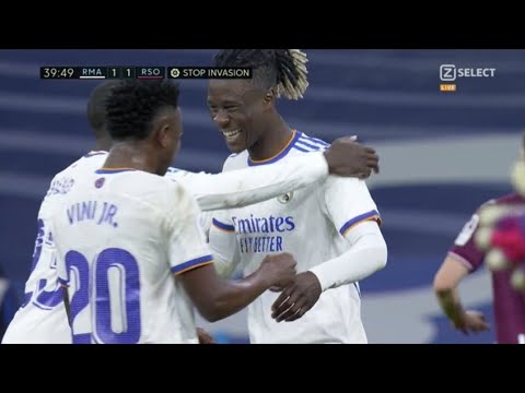 Camavinga goal vs Real Sociedad