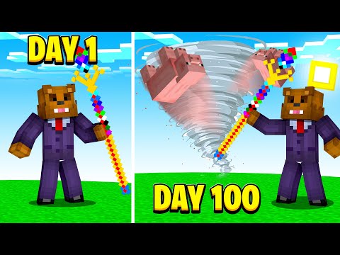 I Survived 100 Days As A Wizard In Minecraft (Here's What Happened)