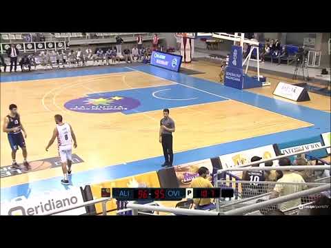 Jugada polémica en HLA Alicante - Unicaja Banco Oviedo