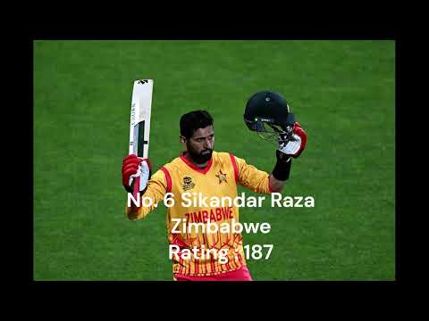 Top 10 Men's T20I All Rounder Rankings #t20 #cricket