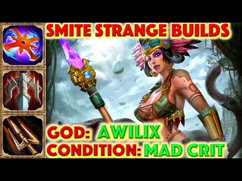 SMITE STRANGE BUILDS - Awilix Mad Crit Build: Awilix Jungle (Smite Season 7 Conquest) #Smite #Awilix