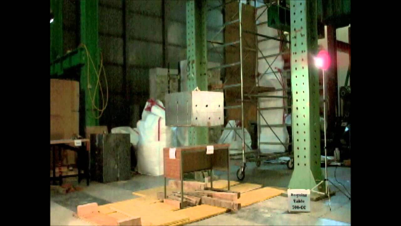 Watch This EarthquakeProof Desk Shrug Off A 1000kg Block