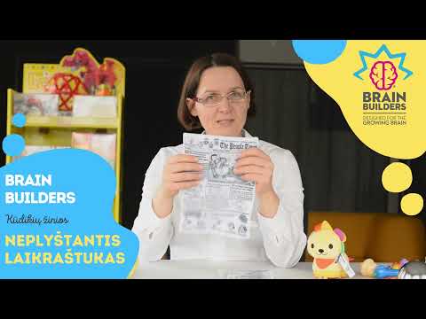 Pan i Pani Gadżet „Brain Builders” neplyštantis laikraštis „Kūdikių žinios“ / Amžius: 4 mėn. + video
