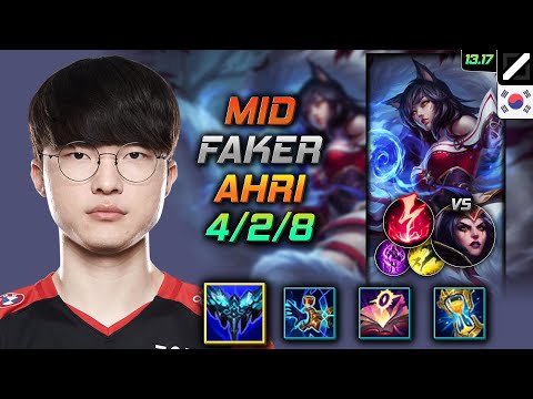 Ahri Mid Build Faker Everfrost Electrocute - LOL KR GrandMaster Patch 13.17
