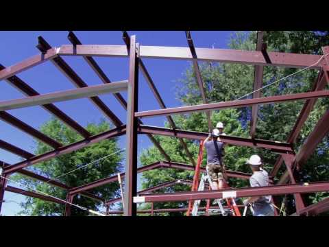 Install roof purlins