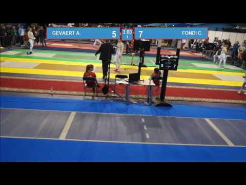 T32.  FONDI Camilla (ITA) - GEVAERT Alexandra (BEL). Sabre women.