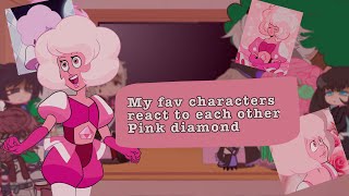 My Favourite Characters react to each other  Pink 