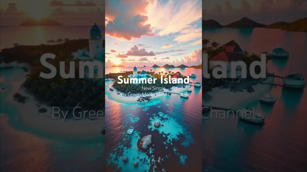 Take a Trip with the #TranquilSounds of Summer Island by Green Music BGM channel 🌞🍃 #Summer #NewWave