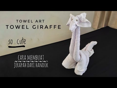 Towel animal - GIRAFFE | towel folding art