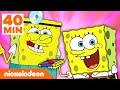 SpongeBob | 40 min lang de grappigste banen van SpongeBob | Nickelodeon Nederlands