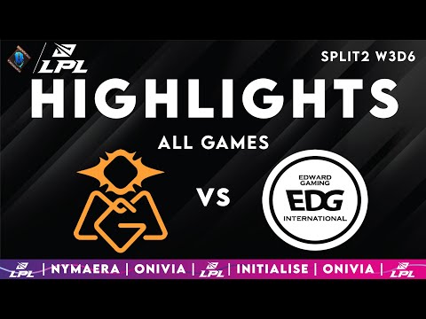 OMG vs EDG ALL GAMES Highlights | LPL Spring 2025 | Oh My God vs EDward Gaming by Onivia
