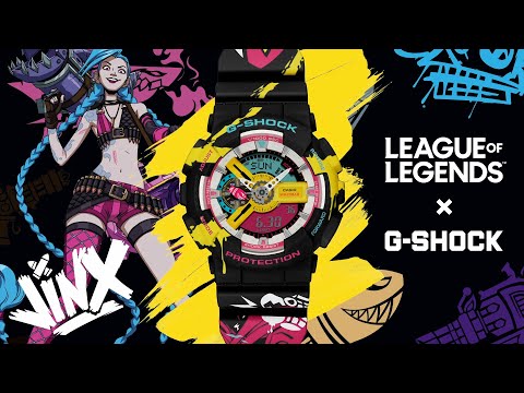 Casio G-Shock X League Of Legend GA-110LL-1ADR Jinx Edition Resin Band Special Edition-1