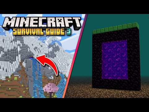 A Secret Portal to the Nether Roof! ▫ Minecraft Survival Guide S3 ▫ Tutorial Let's Play [Ep.125]