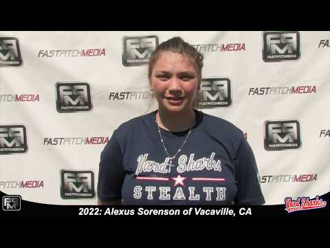 2022 Alexus Sorenson committed academy of arts university Catcher Softball Skills Video - Yardsharks