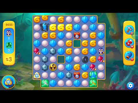 Fishdom Easy Level 9035 (with ingame lightning booster) @choraelmin